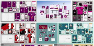 These stationery and branding templates are available as fully editable vector graphics on Adobe Stock.