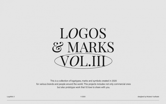 Logos and marks designed in 2020 by Mubariz Yusifzade.