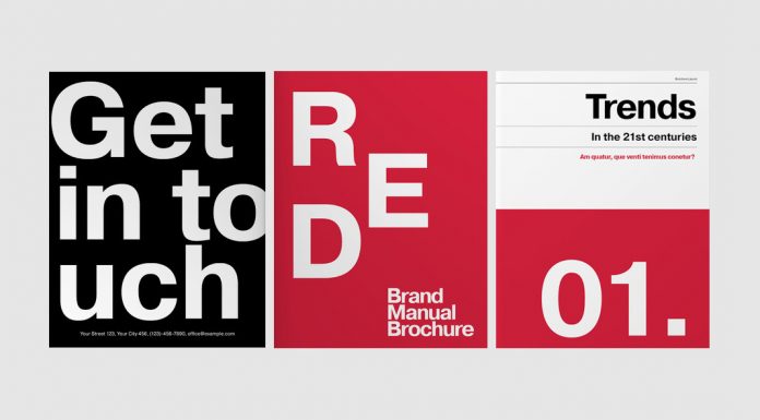 Brand manual InDesign template.