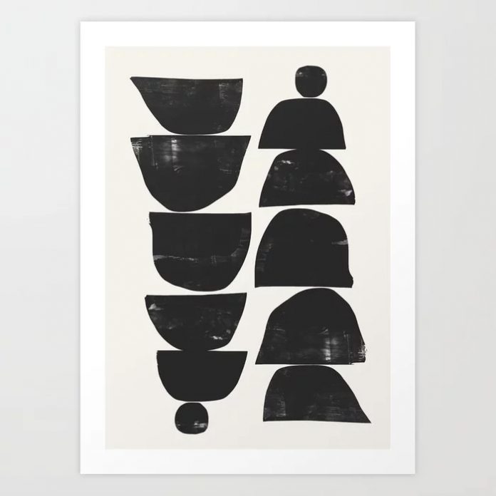 Minimal Plant Art Print by Dan Hobday