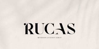 Rucas font by Vroz Studio.