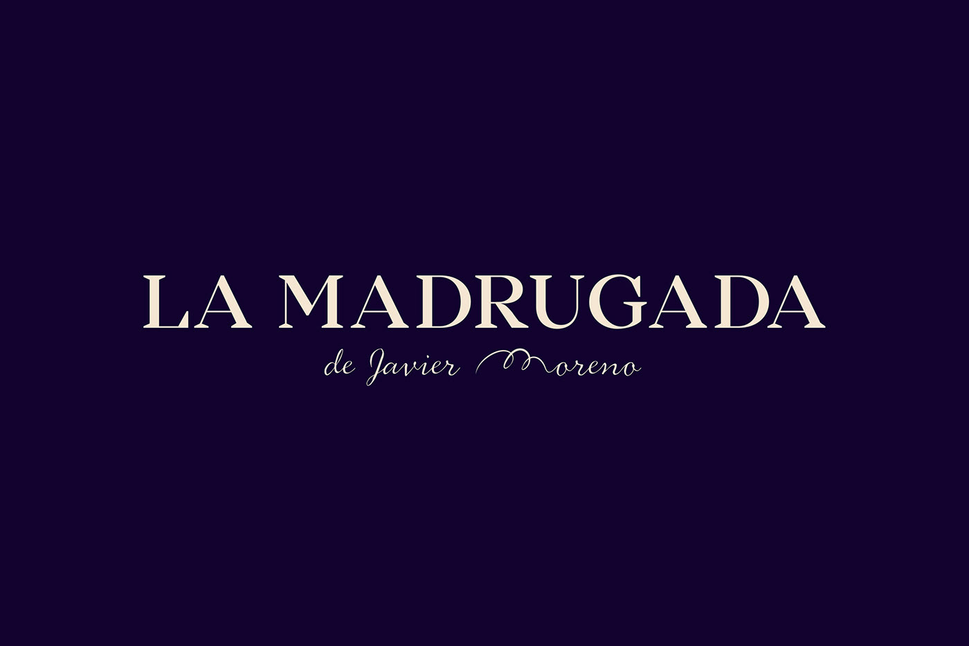 LA MADRUGADA branding by Rubio & del Amo