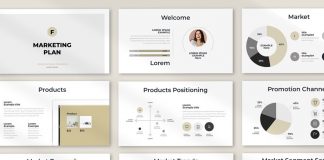 Marketing Plan Presentation Template with Infographics