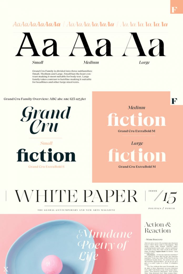 Grand Cru font family by Fenotype