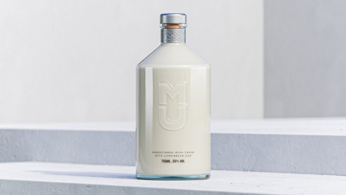 MU, Irish cream liqueur branding and packaging Studio Unbound.