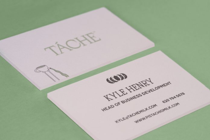 Branding case study by Futura for pistachio milk brand Táche.