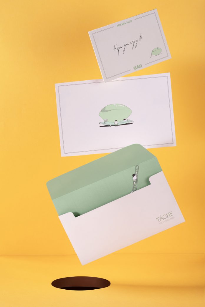 Branding case study by Futura for pistachio milk brand Táche.