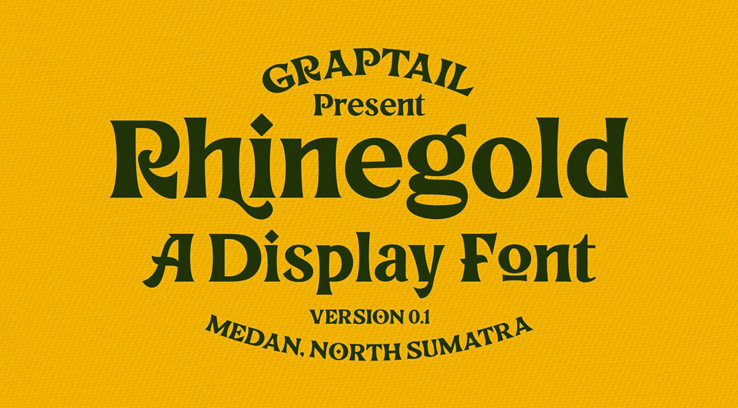 Rhinegold Display Font from Graptail Rhinegold Display Font from Graptail