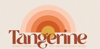 Tangerine Retro Font from New Tropical Design