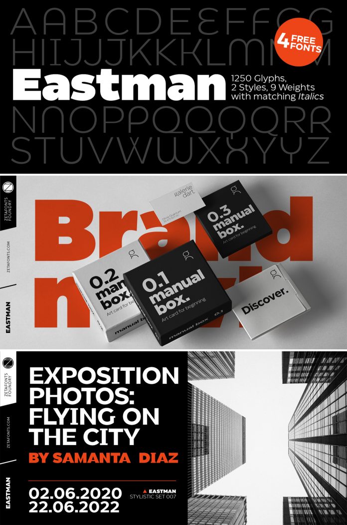 Eastman font family by Zetafonts