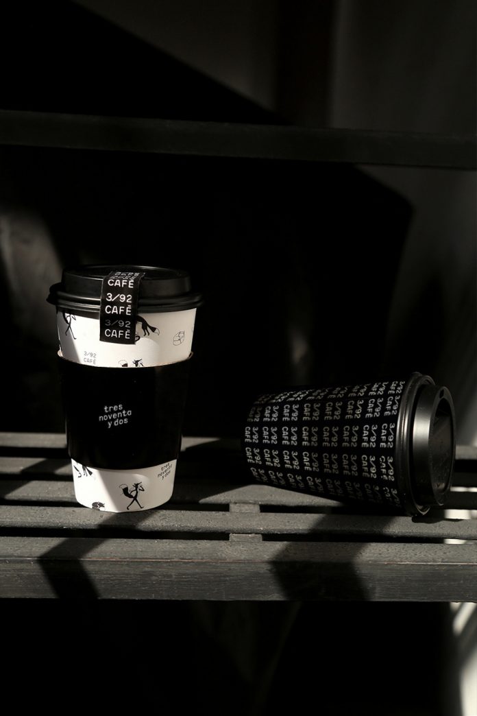 392/CAFÉ branding by Mexican graphic designer Karla Heredia Martínez.