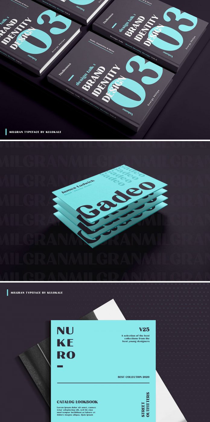 Milgran font family by Kulokale