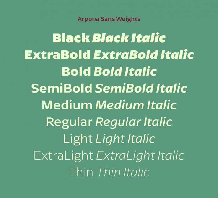 Arpona Sans Font Family by Felix Braden