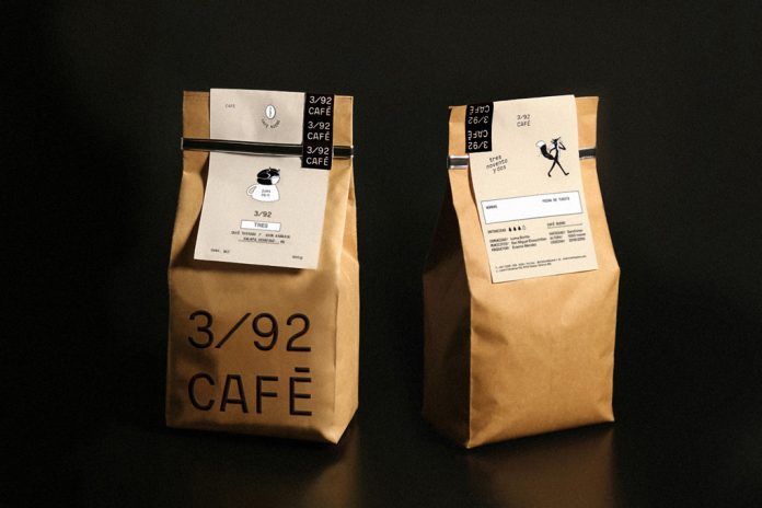 392/CAFÉ branding by Mexican graphic designer Karla Heredia Martínez.