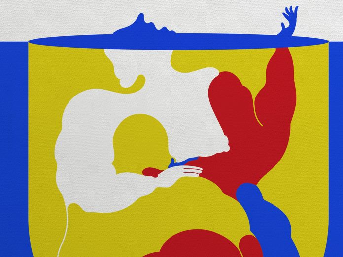 After Party, an illustration series by Martin Sati inspired by the great Bacchanalia of ancient Greece.