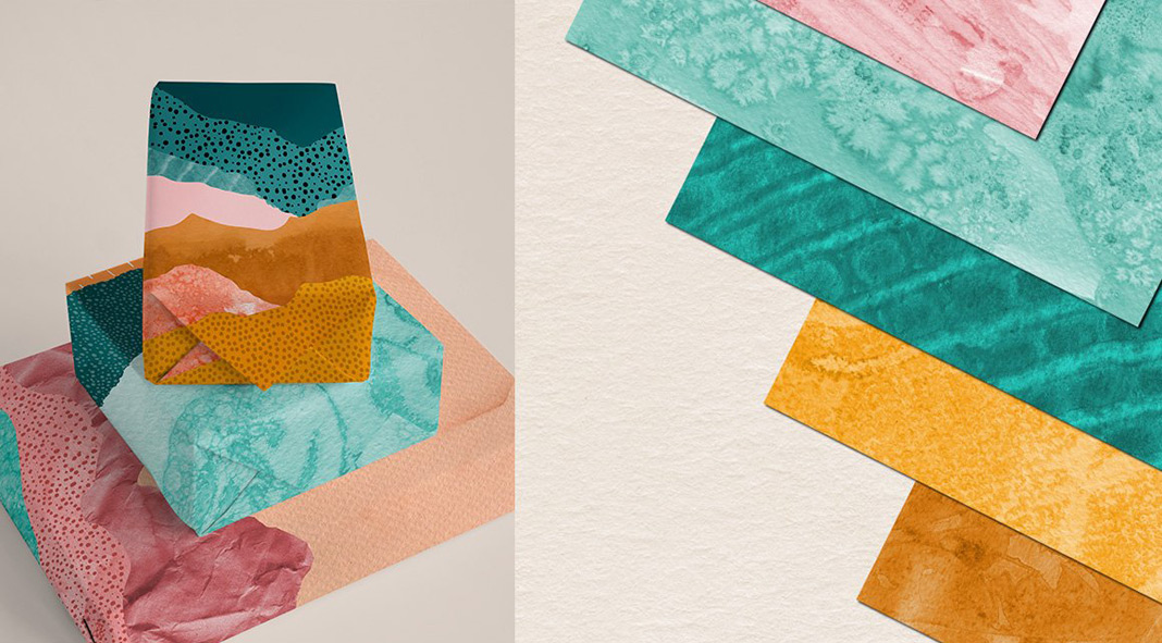 70 Abstract Landscape Watercolor Papers 70 Abstract Landscape Watercolor Papers