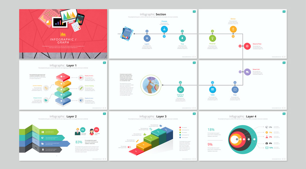 Infographic Presentation Template for Adobe InDesign. Infographic Presentation Template for Adobe InDesign.