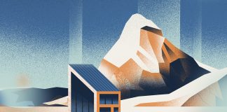 Self Isolating Cabin - personal illustrations by Clément Barbé.