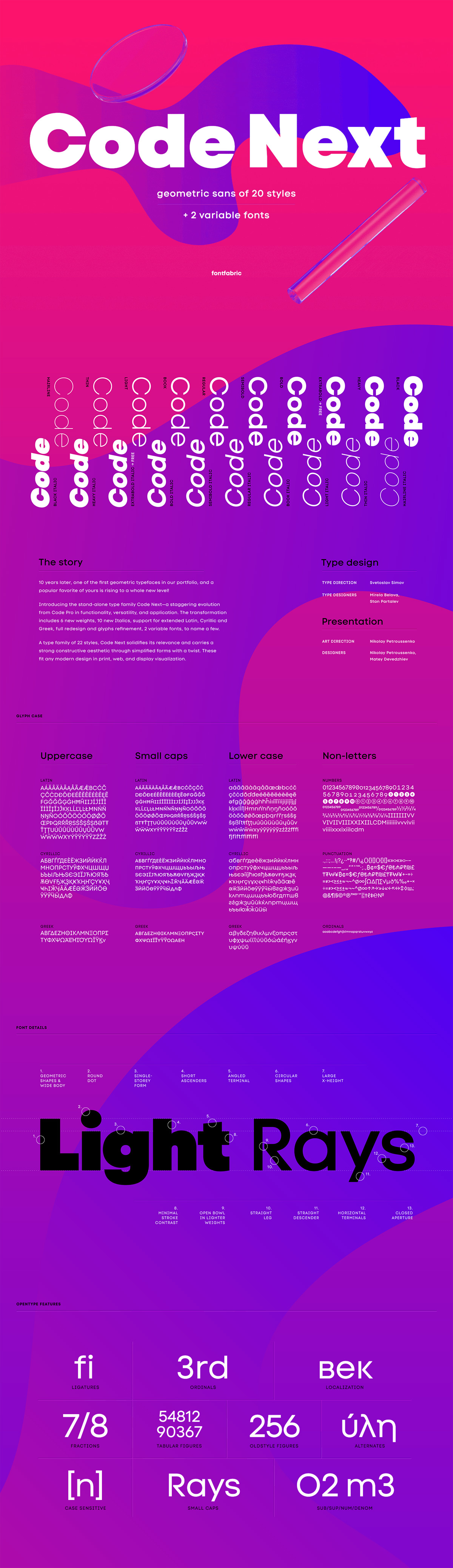 Code Next font family by Fontfabric.