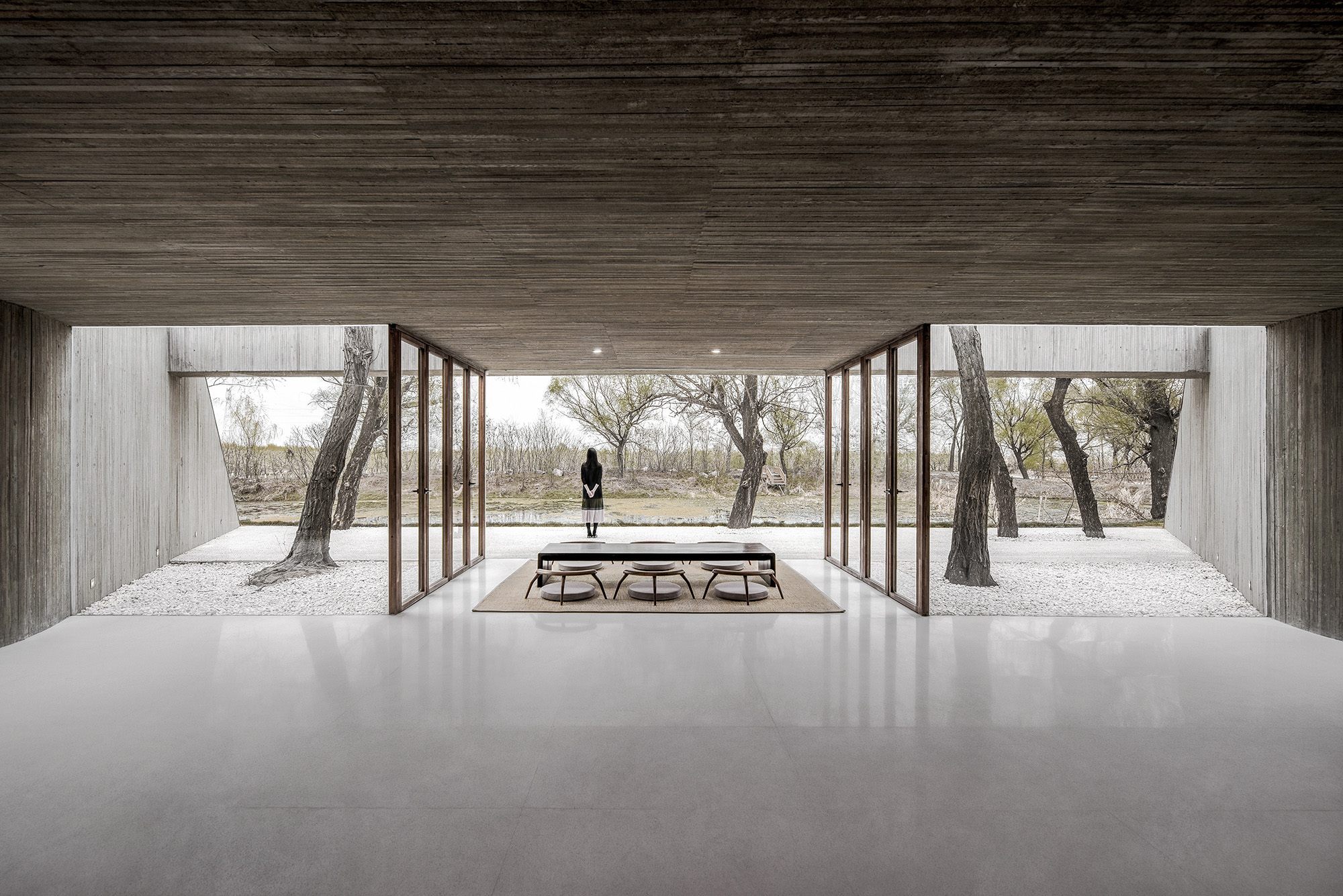 Waterside Buddhist Shrine in China by Archstudio