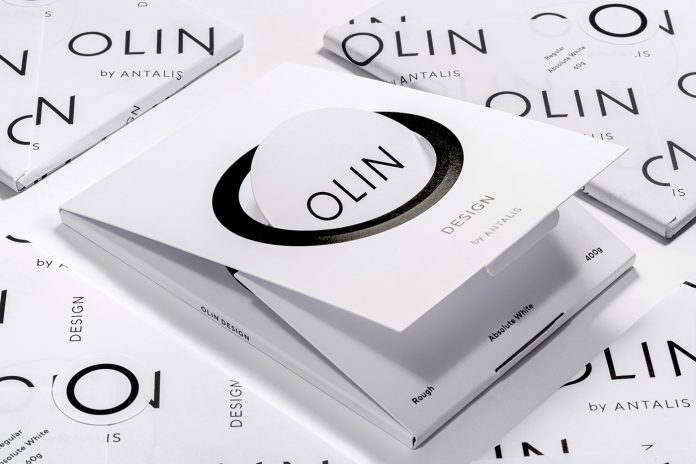 Amsterdam studio Design & Practice rebrands Olin paper by Antalis