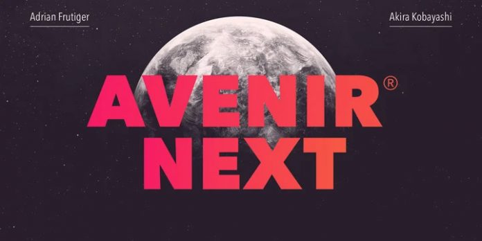 Avenir Next font family by Linotype