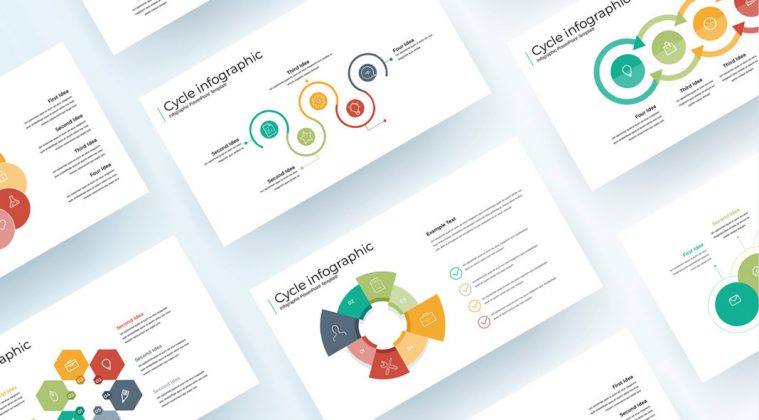 Cycle Process Infographic InDesign Presentation Template