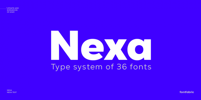 Nexa font family