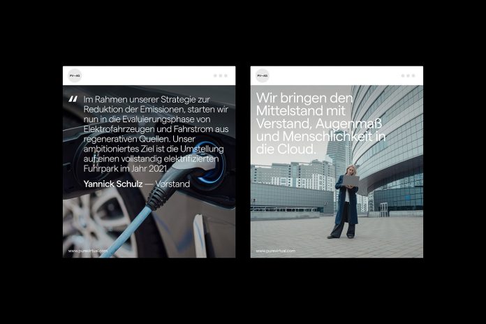Purevirtual AG branding by Alphamark