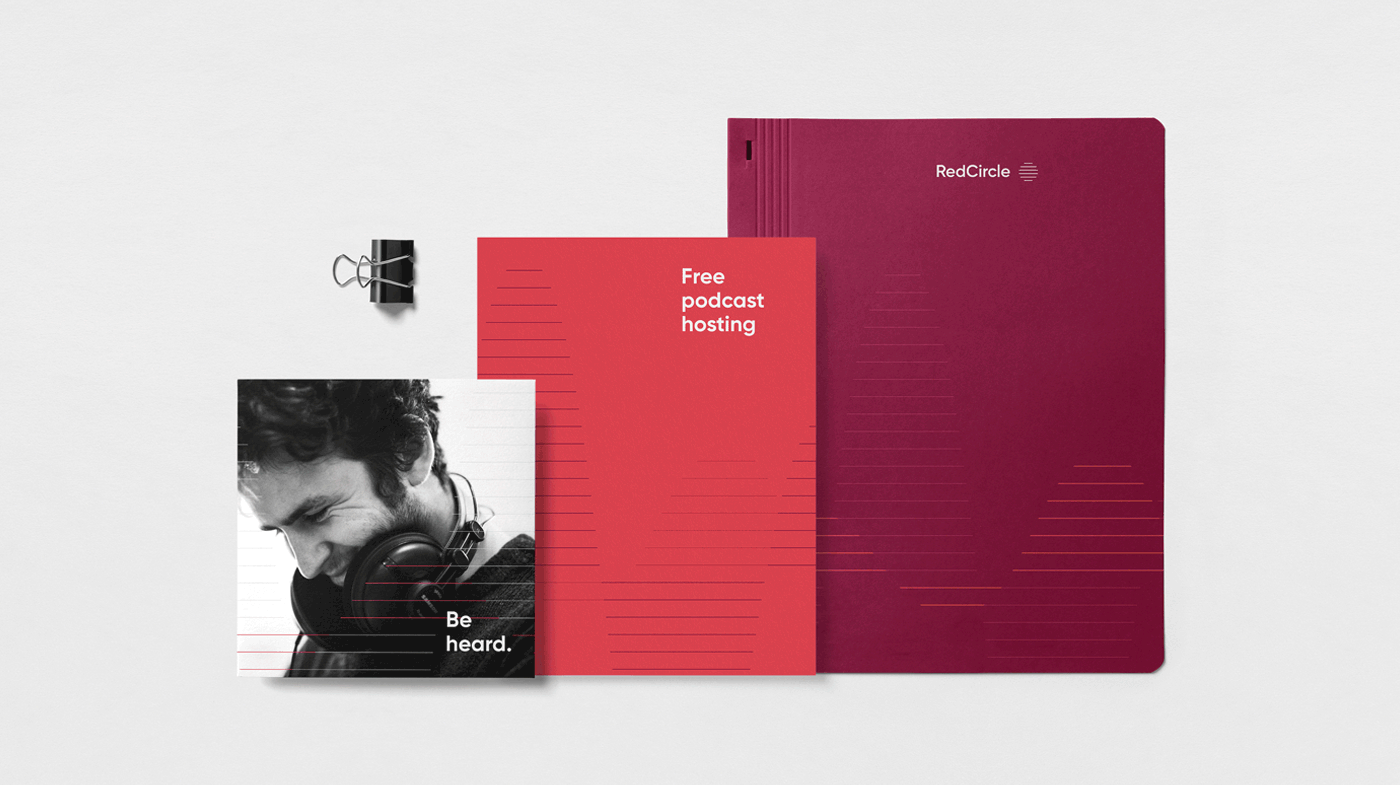 RedCircle visual identity system by Oddone Brand Studio and Caren Williams