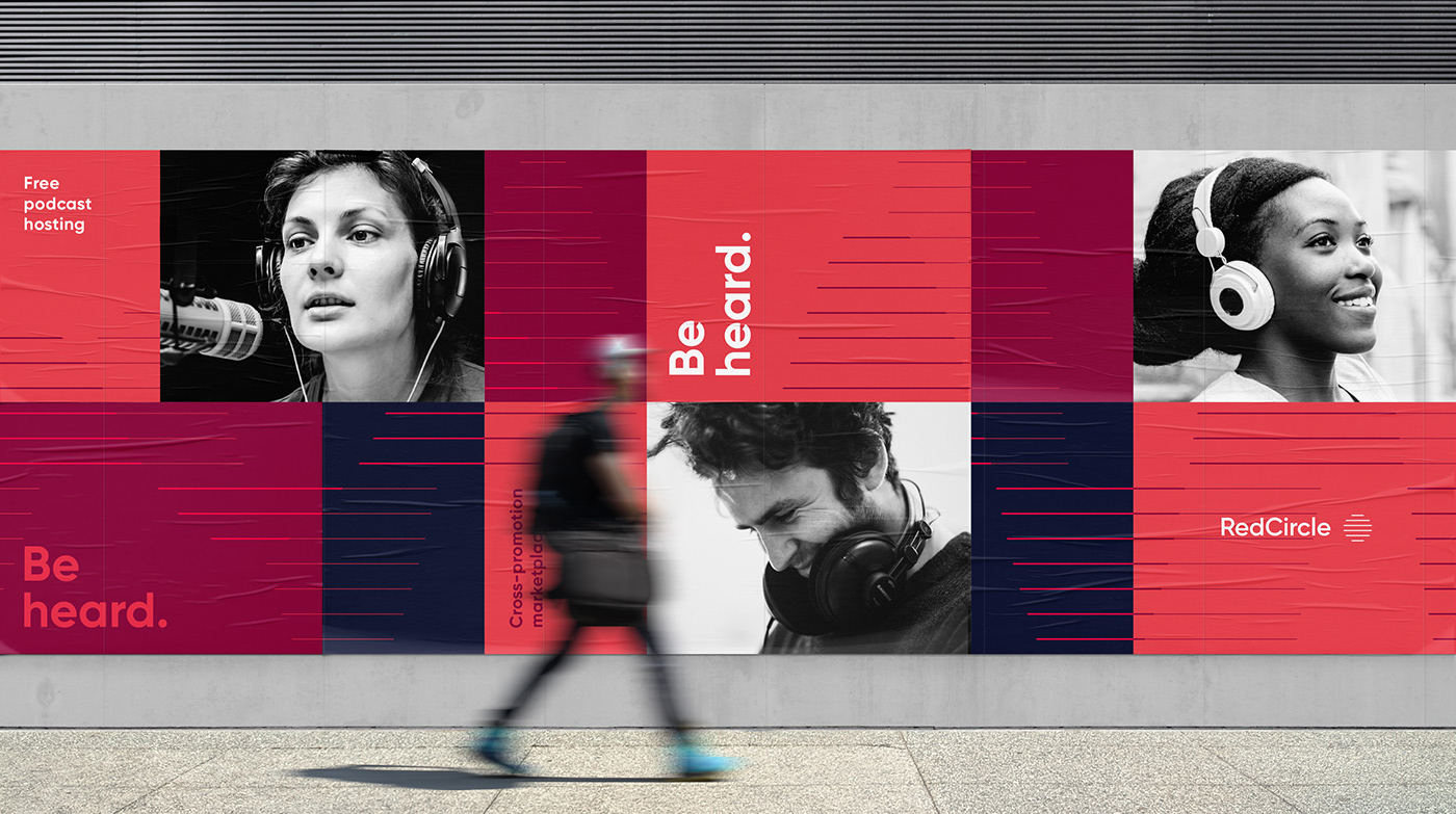 RedCircle visual identity system by Oddone Brand Studio and Caren Williams