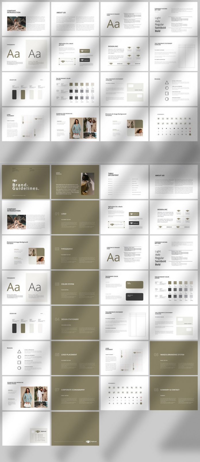 Brand Identity Guidelines Brochure Template for Adobe InDesign