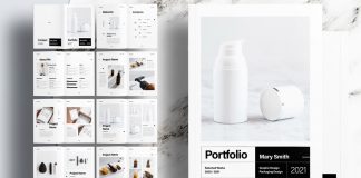 Modern Portfolio Template for Adobe InDesign