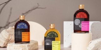 Packaging design by Midnight Design for the flavored syrups of CHUTANG.