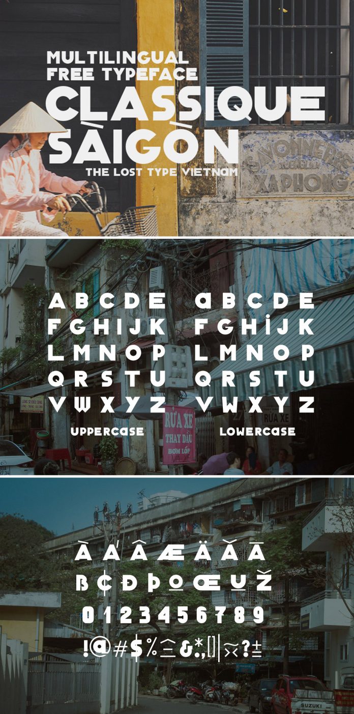 Classique Saigon Typeface by ZinArtwork.