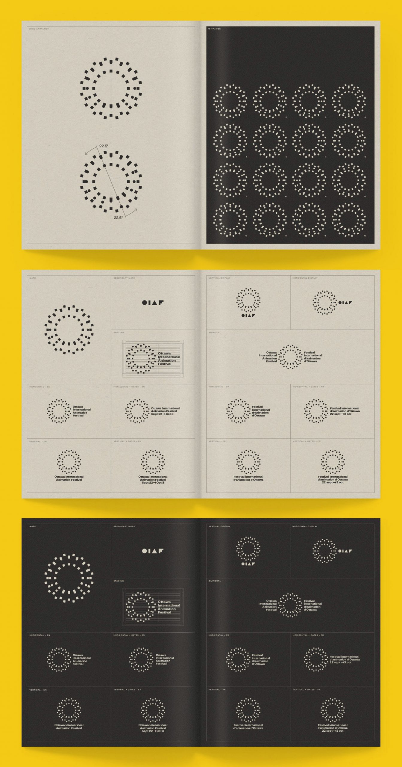 Logo design by Michael George Haddad for the Ottawa International Animation Festival.