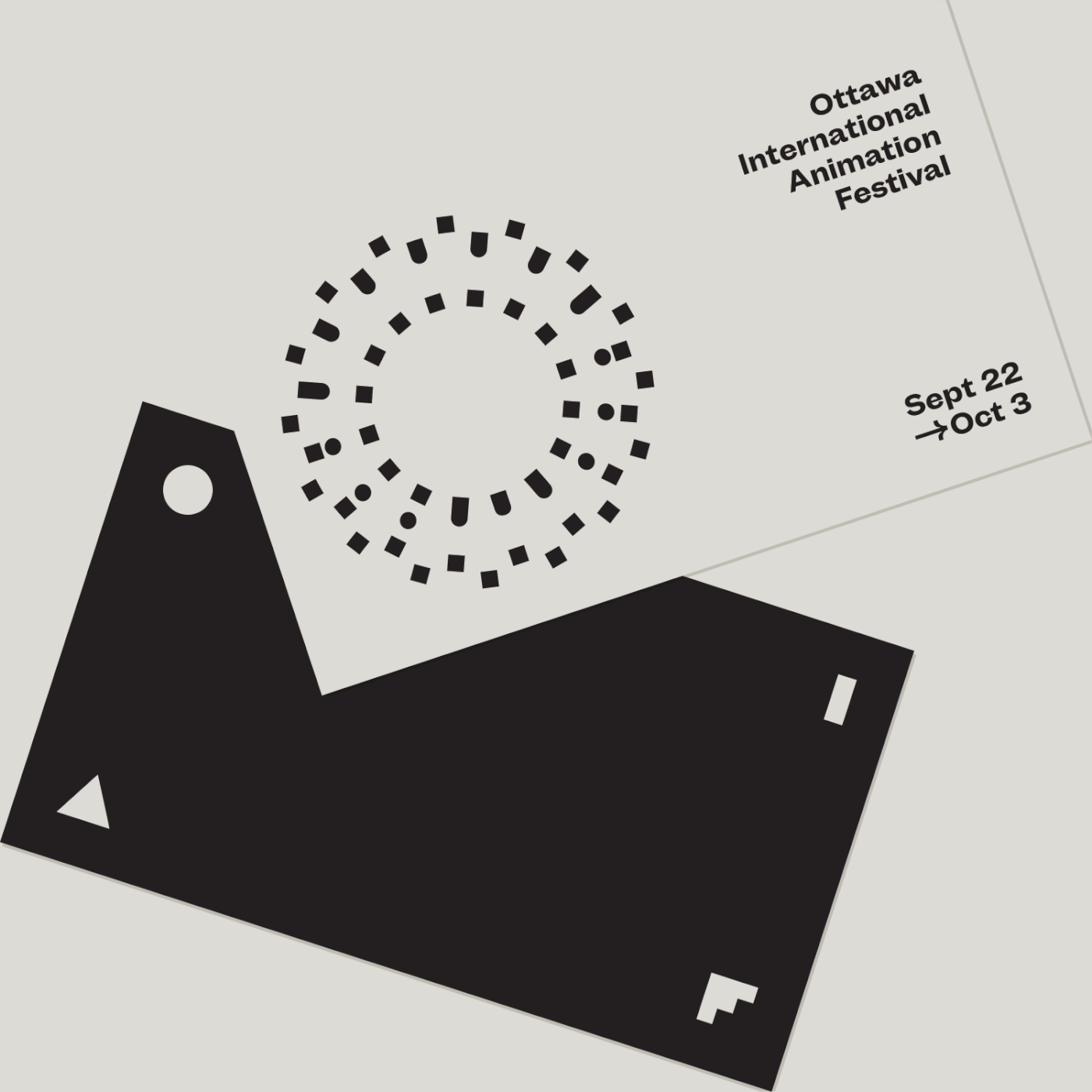 Logo design by Michael George Haddad for the Ottawa International Animation Festival.
