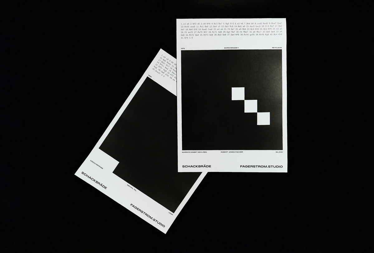 Schackbräde, a collection of chess games created by fagerström.