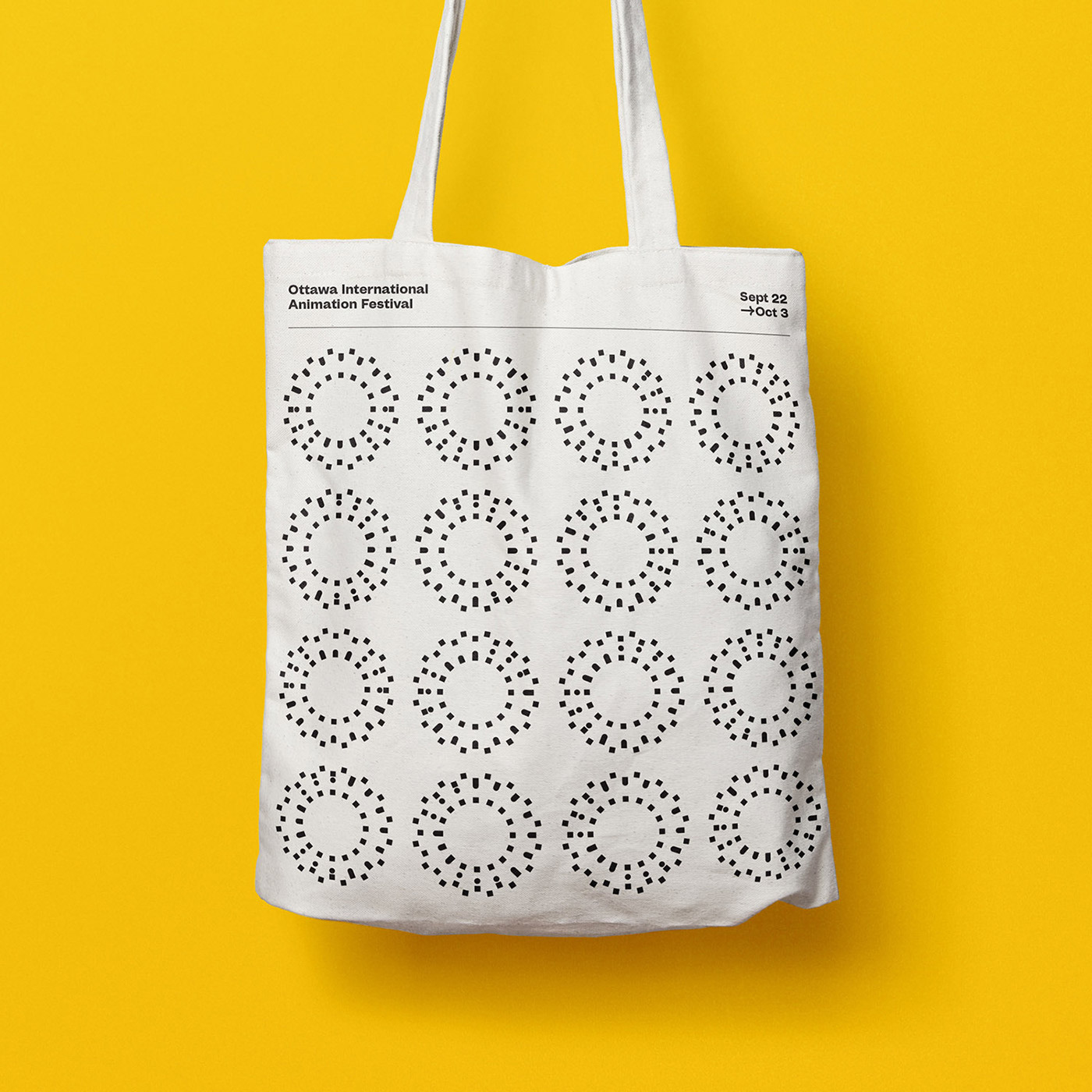 Logo design by Michael George Haddad for the Ottawa International Animation Festival.