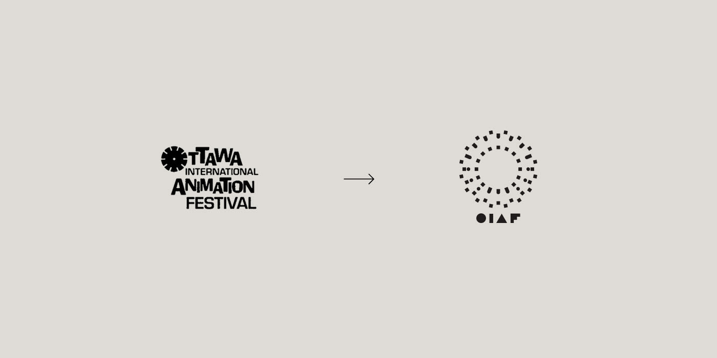 Logo design by Michael George Haddad for the Ottawa International Animation Festival.