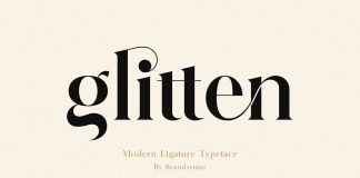 Glitten Ligature Serif Font by BrandSemut Glitten Ligature Serif Font by BrandSemut.