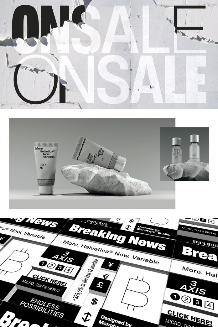 Helvetica Now Variable Font from Monotype