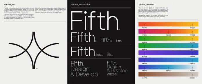 Branding by Hueso Studio for design and software development company Fifth.