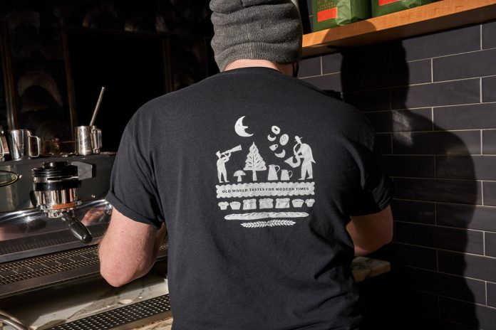 Branding by Mucca and illustrator Jeffrey Fisher for Cafe d’Avignon.