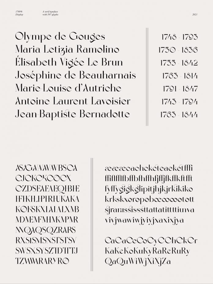 1769 font by Almarena