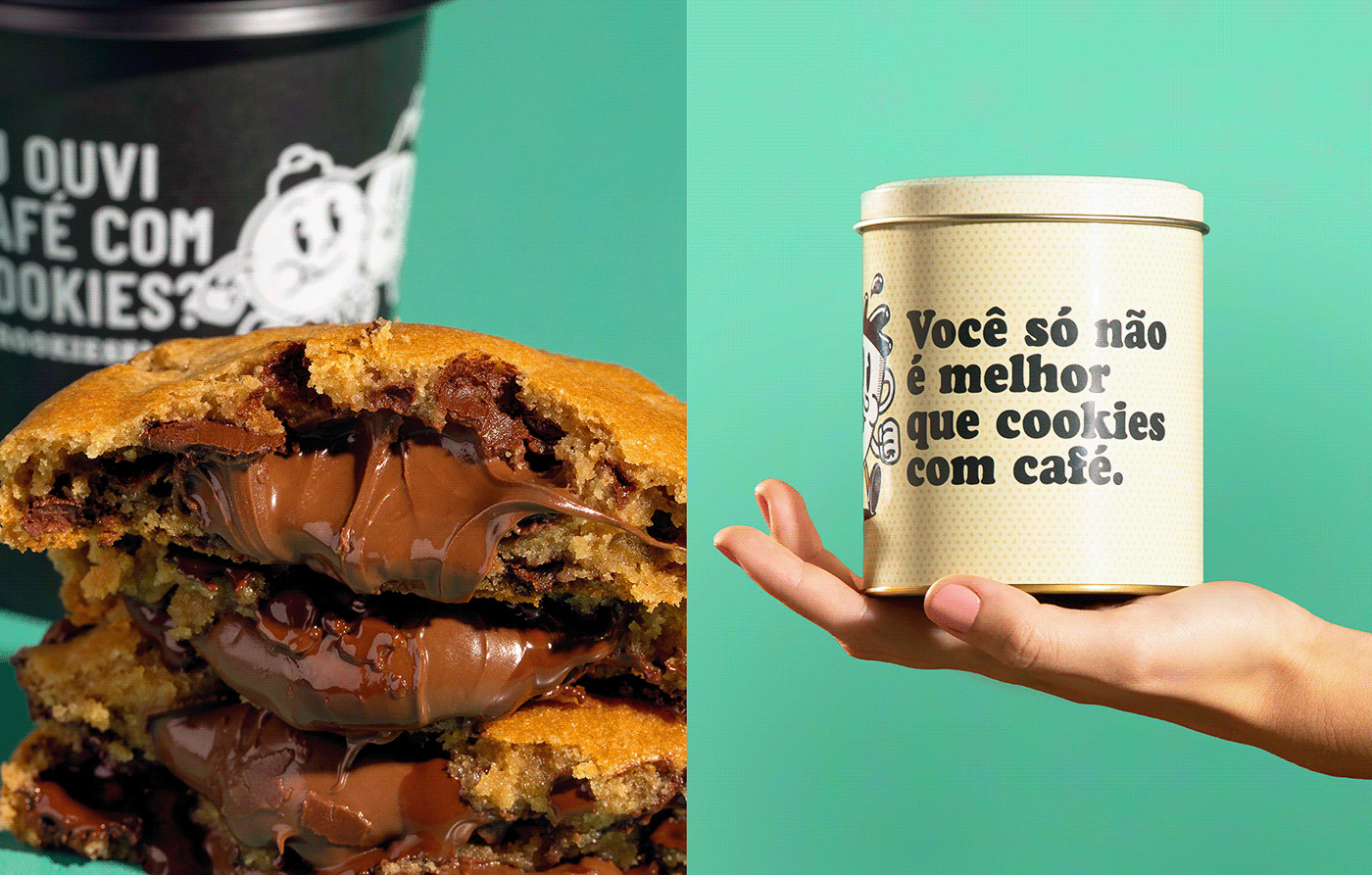 Brand and packaging design by Blank Design Studio for Brookies Cookies & Co.