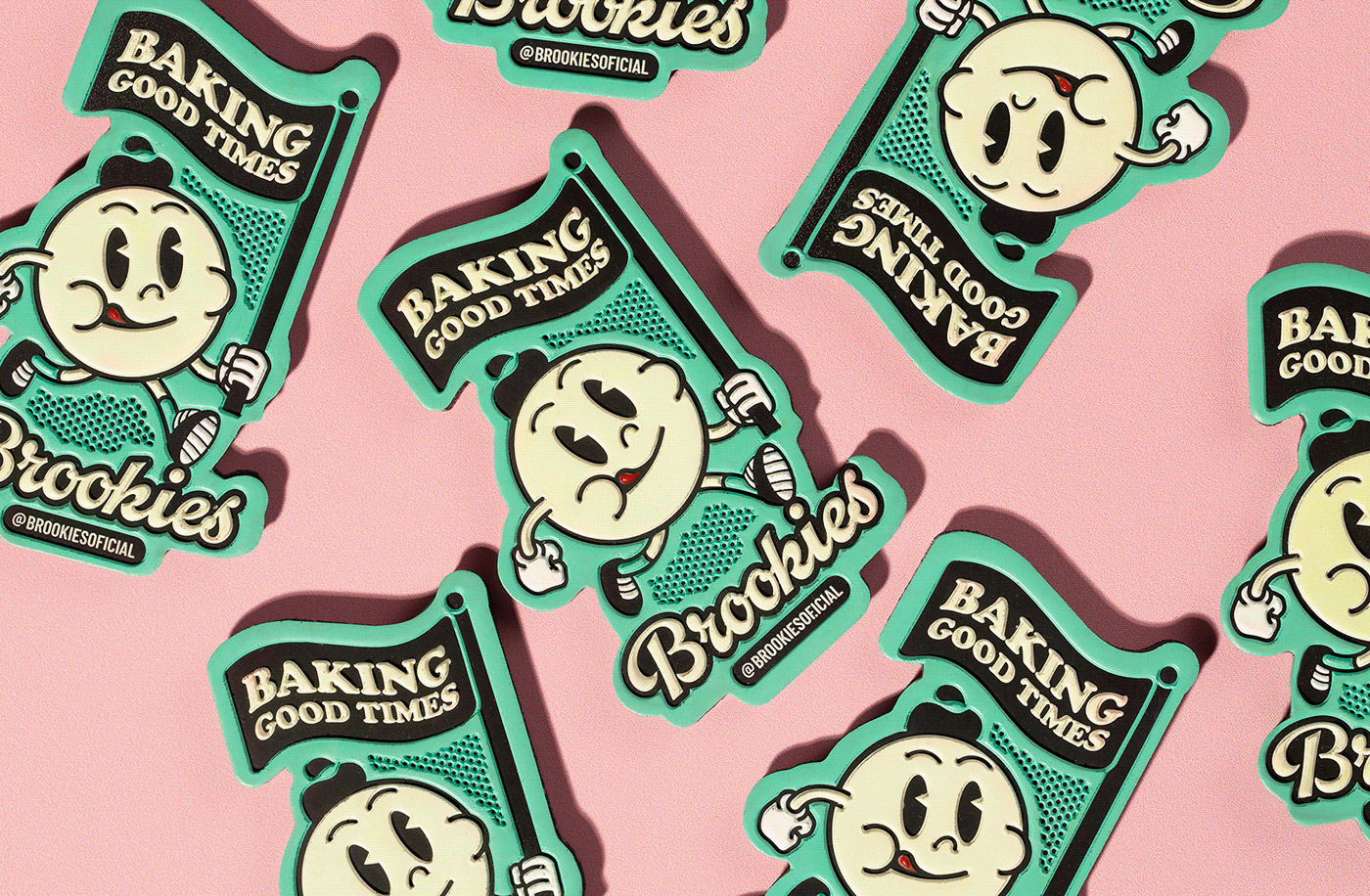 Brand and packaging design by Blank Design Studio for Brookies Cookies & Co.