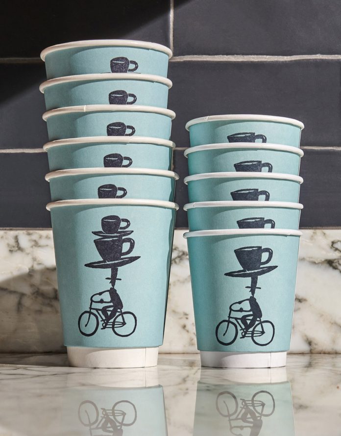 Branding by Mucca and illustrator Jeffrey Fisher for Cafe d’Avignon.