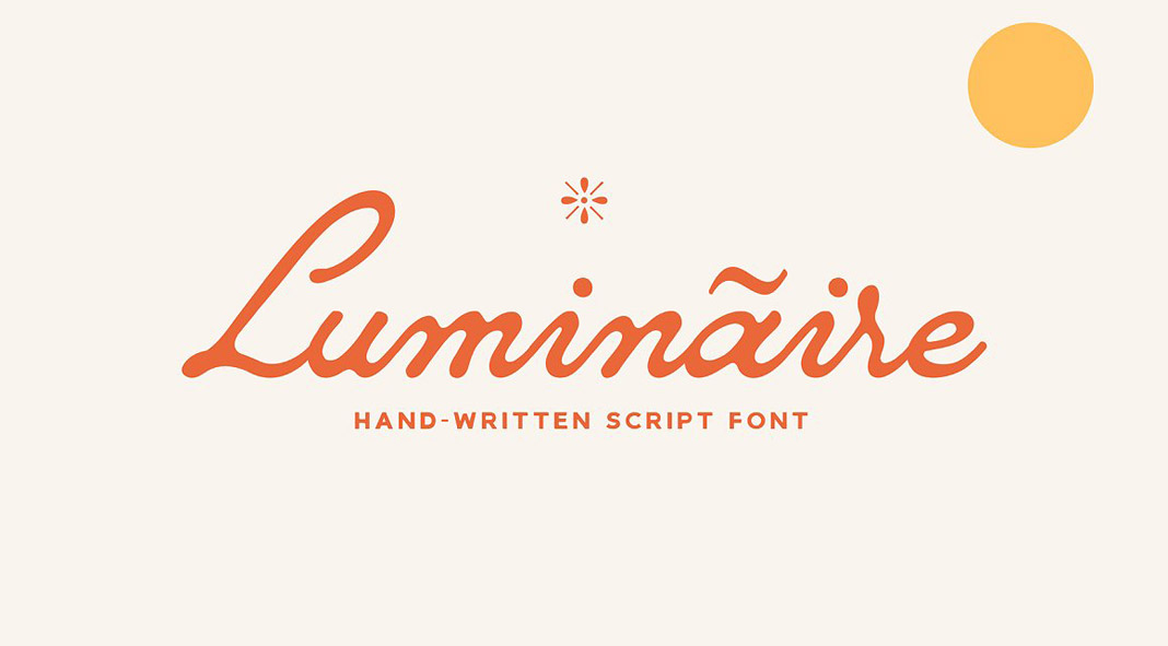 Luminaire Script Font by Any-Type Luminaire Script Font by Any-Type