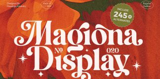 Magiona Display Font by Dora Typefoundry Magiona Display Font by Dora Typefoundry